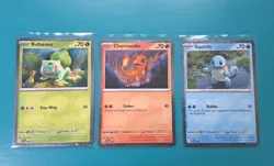 Pokemon TCG 151 Promos Bulbasaur, Charmander, and Squirtle Cosmos Holos | NM - Image 1