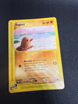 Diglett 50/144 Common Skyridge Pokemon Moderately Played - Image 1