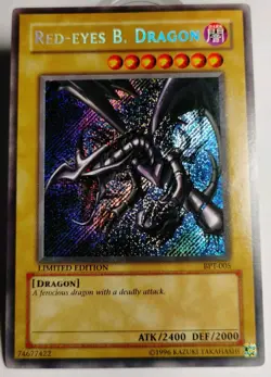 Red Eyes Black Dragon BPT-005 Secret Rare Limited Edition Yu-Gi-Oh Card LP - Image 1