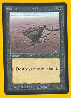 MTG SINKHOLE Beta (OldManMTG 009-370) - Image 1
