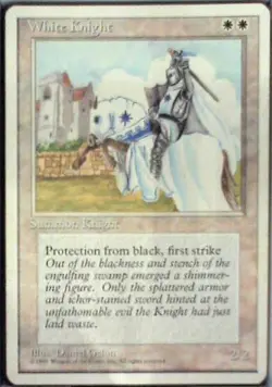 White Knight - Fourth Edition: #56, Magic: The Gathering Lp R38 - Image 1