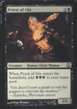 Priest of Gix - Duel Decks: Phyrexia vs. the Coalition: #7, MTG Lp R38 - Image 1