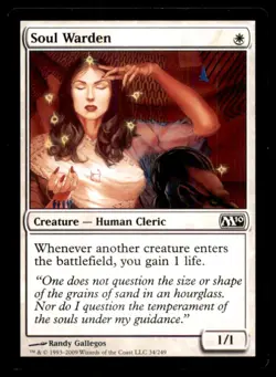 MTG Soul Warden LP Light Play Magic 2010 [4279] - Image 1