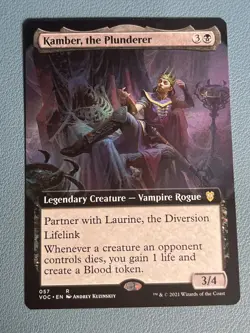 MTG Kamber, the Plunderer (Extended Art) Innistrad VOW NM - Image 1