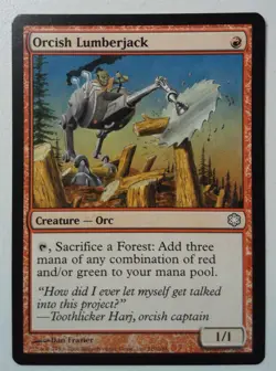 Orcish Lumberjack *Common* Magic MtG x1 Coldsnap Theme Deck SP - Image 1