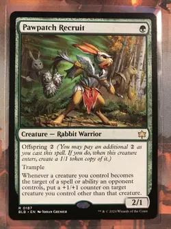 MTG Pawpatch Recruit Bloomburrow BLB 0187 NM - Image 1