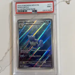 2023 Pokemon Mew En Wartortle Illustration Rare Psa 9 - Image 1