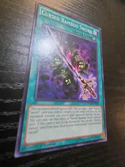 Yu-Gi-Oh Cursed Bamboo Sword NECH-EN068 1st Edition NM - Image 2