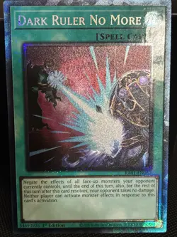 Yugioh! Dark Ruler No More (PCR) RA01-EN060 Prismatic Collector's Rare 1st Ed NM - Image 1