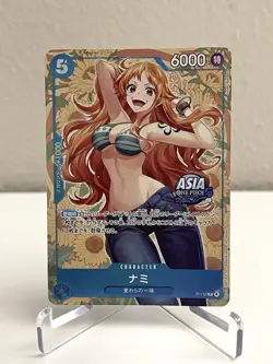 ONE PIECE CARD GAME Mini-tin Pack Set Vol.2 Nami P-112 Asia Exclusive Promo NM+ - Image 3