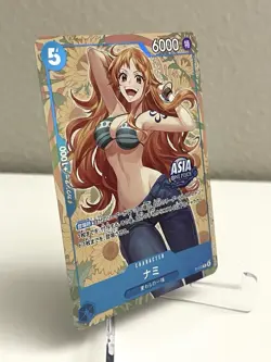 ONE PIECE CARD GAME Mini-tin Pack Set Vol.2 Nami P-112 Asia Exclusive Promo NM+ - Image 4