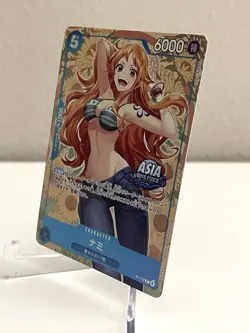 ONE PIECE CARD GAME Mini-tin Pack Set Vol.2 Nami P-112 Asia Exclusive Promo NM+ - Image 5