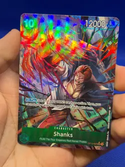 One Piece Carrying On His Will Shanks OP13-028 Alternate Art Super Rare NM - Image 2