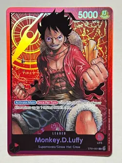 Monkey.D.Luffy ST01-001 One Piece Starter Deck 1 Straw Hat Crew - Image 1