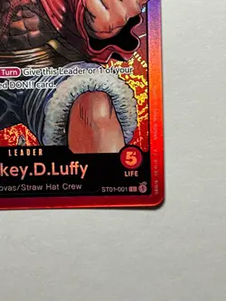 Monkey.D.Luffy ST01-001 One Piece Starter Deck 1 Straw Hat Crew - Image 5