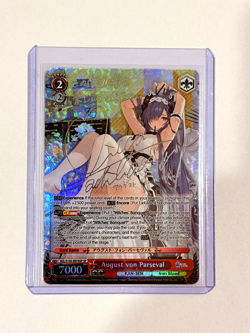 Weiss Schwarz Azur Lane - August von Parseval SP Signed Silver Signature Foil - Image 1