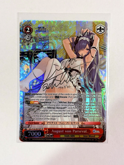 Weiss Schwarz Azur Lane - August von Parseval SP Signed Silver Signature Foil - Image 3