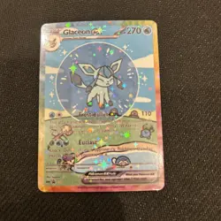 Pokemon Bubble Glaceon Special Doujin Art Starry Holo Card - Image 1