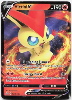 Victini V - Holo Promo SWSH: Sword & Shield Promo Cards SWSH104 NM - Image 1