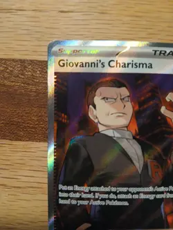 Pokemon Cards Giovanni’s Charisma 197/165 Full Art Secret Rare Pokemon - Image 3