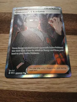 Pokemon Cards Giovanni’s Charisma 197/165 Full Art Secret Rare Pokemon - Image 5