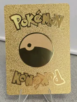 Pokemon Charizard VMAX 350hp Gold Foil Fan Art Collector Card TCG - Image 2