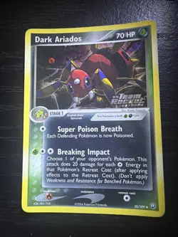 EX Team Rocket Returns Vintage Pokemon Card Lot - Dark Ampharos Ariados Rev Holo - Image 4