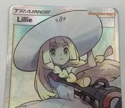 Pokemon Lillie Full Art Ultra Rare Holo SM Base Set Trainer 147/149 Card - Image 3