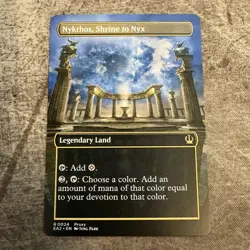 Nykthos, Shrine to Nyx - Custom Art MTG Magic The Gathering Playtest Card - Image 1