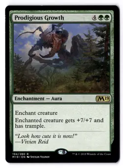 Prodigious Growth NM* Core Set 2019 M19 ENGLISH 194/280 mtg -UnltdCards - Image 1