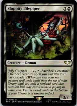 Magic the Gathering Sloppity Bilepiper Warhammer 40,000 Commander MTG - Image 1