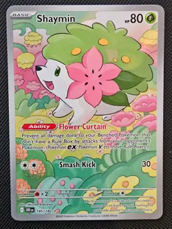 SHAYMIN 185/182 DESTINED RIVALS POKEMON NM/M 2025 - Image 1