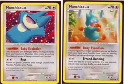 2009 POKEMON-2 RISING RIVALS MUNCHLAX #69/111, 70/111 -REGULAR NM - Image 1