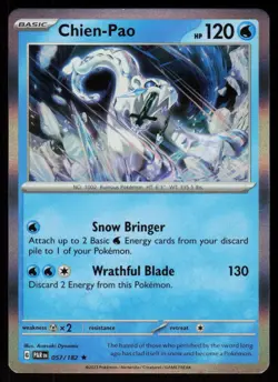 Chien-Pao 057/182 Rare Paradox Rift Pokemon Holo Near Mint - Image 1