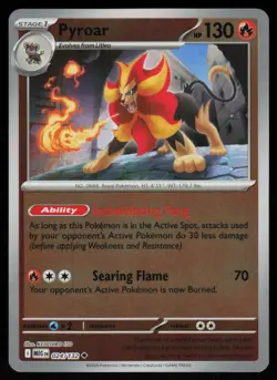 Pyroar 024/132 Uncommon Mega Evolution Pokemon Reverse Holo Near Mint - Image 1
