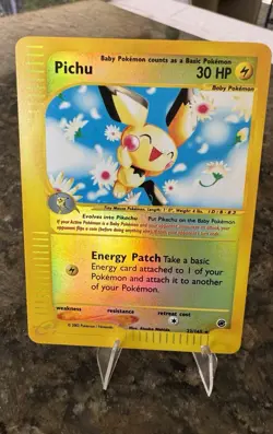 Pokemon Pichu 22/165 Reverse Holo Rare 30 HP Basic Expedition Base Set 2002 - Image 1