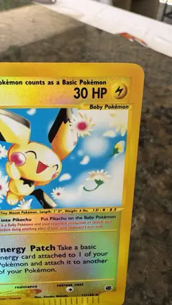 Pokemon Pichu 22/165 Reverse Holo Rare 30 HP Basic Expedition Base Set 2002 - Image 4