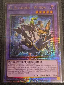 Yugioh El Shaddoll Winda RA04-EN052 Quarter Century Secret Rare 1st NM - Image 1