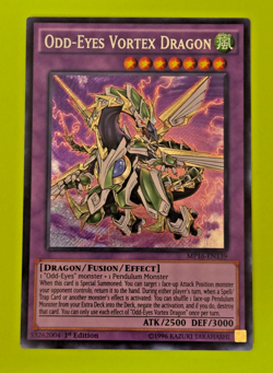 Yu-Gi-Oh Odd-Eyes Vortex Dragon 1st Edition Secret Rare MP16-EN139 Nm - Image 1