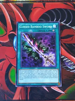Cursed Bamboo Sword - NECH-EN068 - Common - 1st Edition Yugioh LP - Image 1