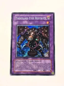 Yugioh Thousand-Eyes Restrict Secret Rare MC1-EN004 MP - Image 1