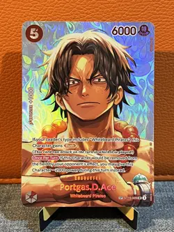 ONE PIECE TCG Portgas.D.Ace SP ST15-005 SR The Time of Battle OP16 English - Image 1