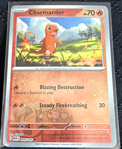 Charmander - 004/165 - Pokemon 151 Reverse Cosmos Holo Rare Card - Image 2