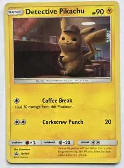 Detective Pikachu - SM190 Holo Sun & Moon 2019 Promo Pokemon Card TCG - Image 1