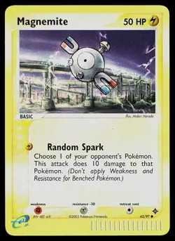 Pokemon Card - Magnemite Dragon 62/97 Reverse Holo Common - Image 1