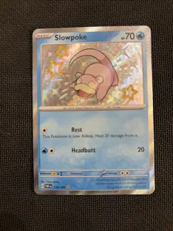 Slowpoke 116/091 Shiny Rare Paldean Fates Pokemon Cards - Image 1