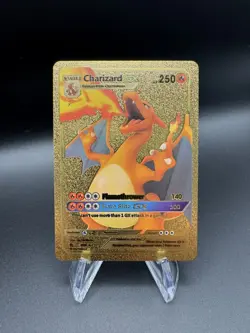 Charizard GX Gold Foil Card - Image 1