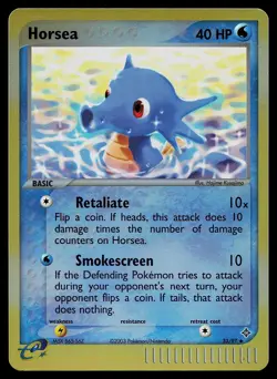 Pokemon Card - Horsea Dragon 33/97 Reverse Holo Uncommon - Image 1