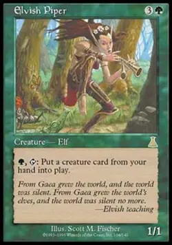 MTG English Elvish Piper NM Normal Urza's Destiny - Image 1