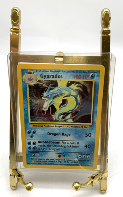 Gyarados 6/102 Base Set Unlimited Holo Rare Pokemon Card WOTC LP - Image 1